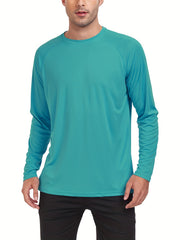 Men's UPF50 Sun Protection T-shirt Quick Dry Long Sleeves