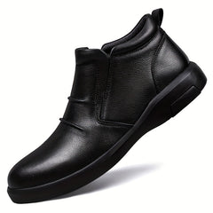 Men's Pointed Toe Oxford Boots Zipper Dress Shoes Formal High Top