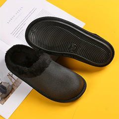 Women's Winter Thickened Warm Slippers Comfortable Solid Outdoor Slippers