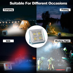 LED Solar Work Light Waterproof Camping Flash Emergency Light
