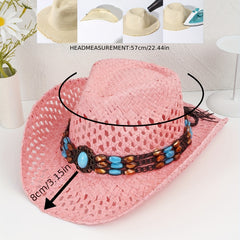 Breathable Sunshade Cowboy Hat for Outdoor Activities