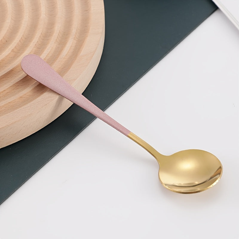 Stainless Steel Table Spoon for Soup Cereal Dessert Fruit Milk Tea Coffee