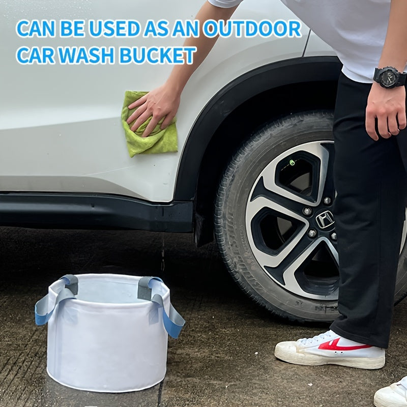 Plastic Foldable Bucket Portable Water Storage Bucket for Camping