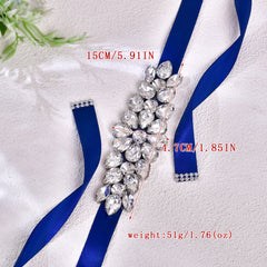 Large Rhinestone Belt Bridal Wedding Waist Ornament