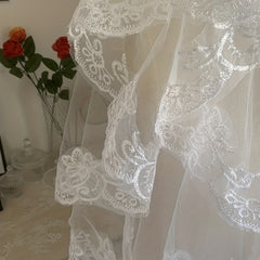 Short Wedding Head Veil Layer Bridal Accessories