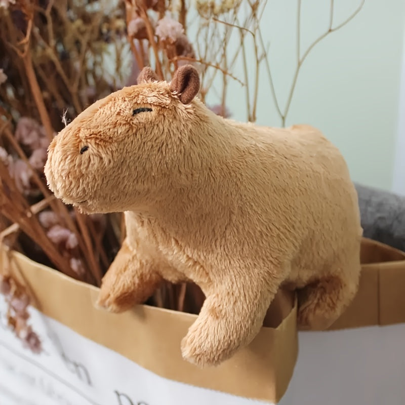 Soft Brown Plush Capybara Rodent Stuffed Animal Great for Kids