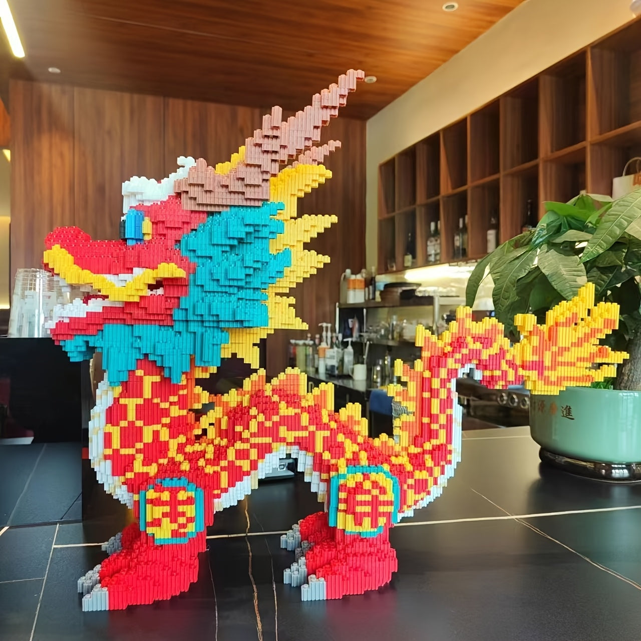 9500pcs Dragon Building Blocks Set Educational 3D Puzzle Ideal Holiday Gift