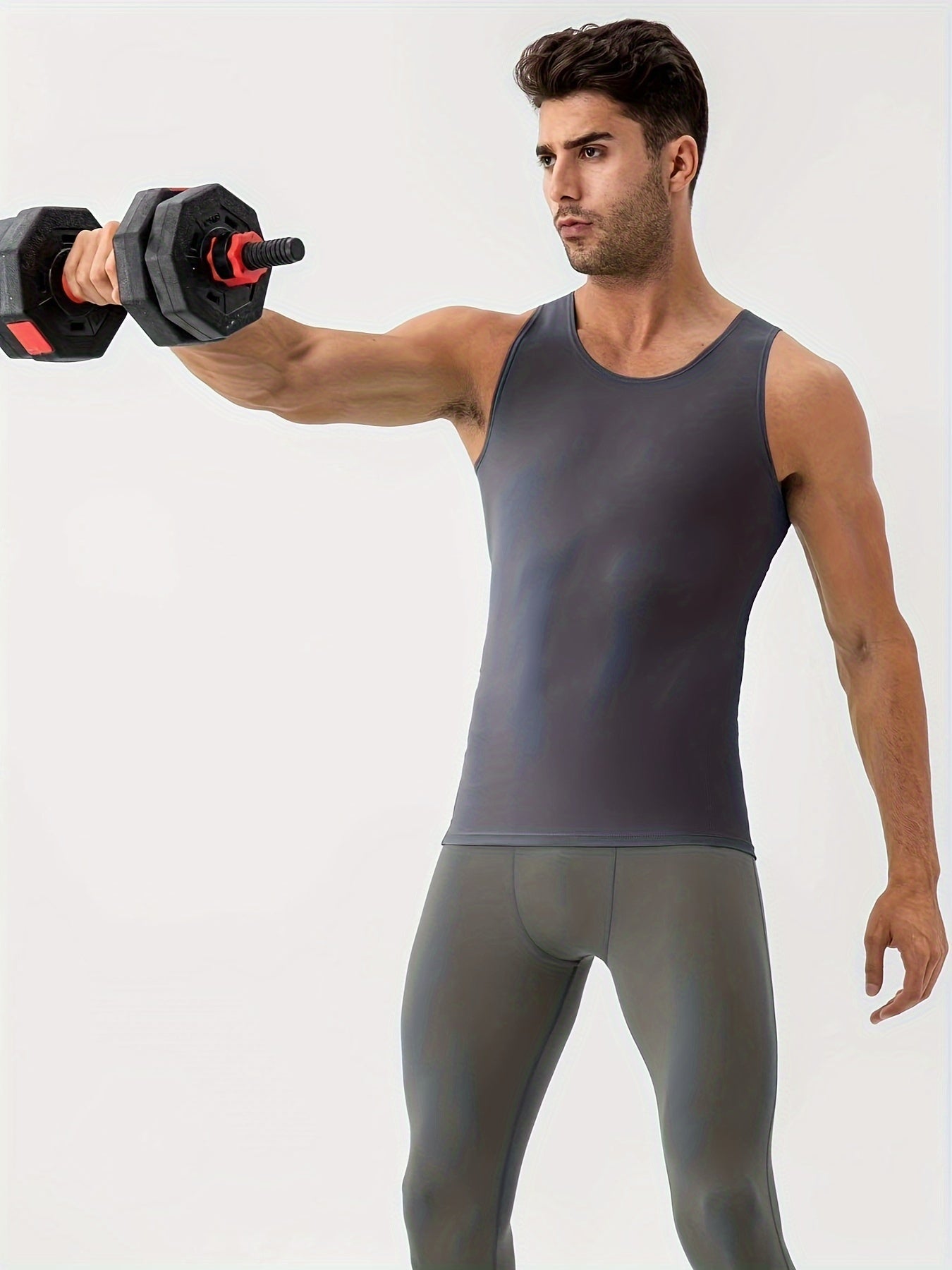 Men's Quick Dry Tank Top High Stretch Sleeveless Shirt