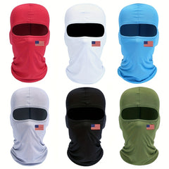 American Flag Print Mask Hood Balaclava Hat Windproof Sun Hat