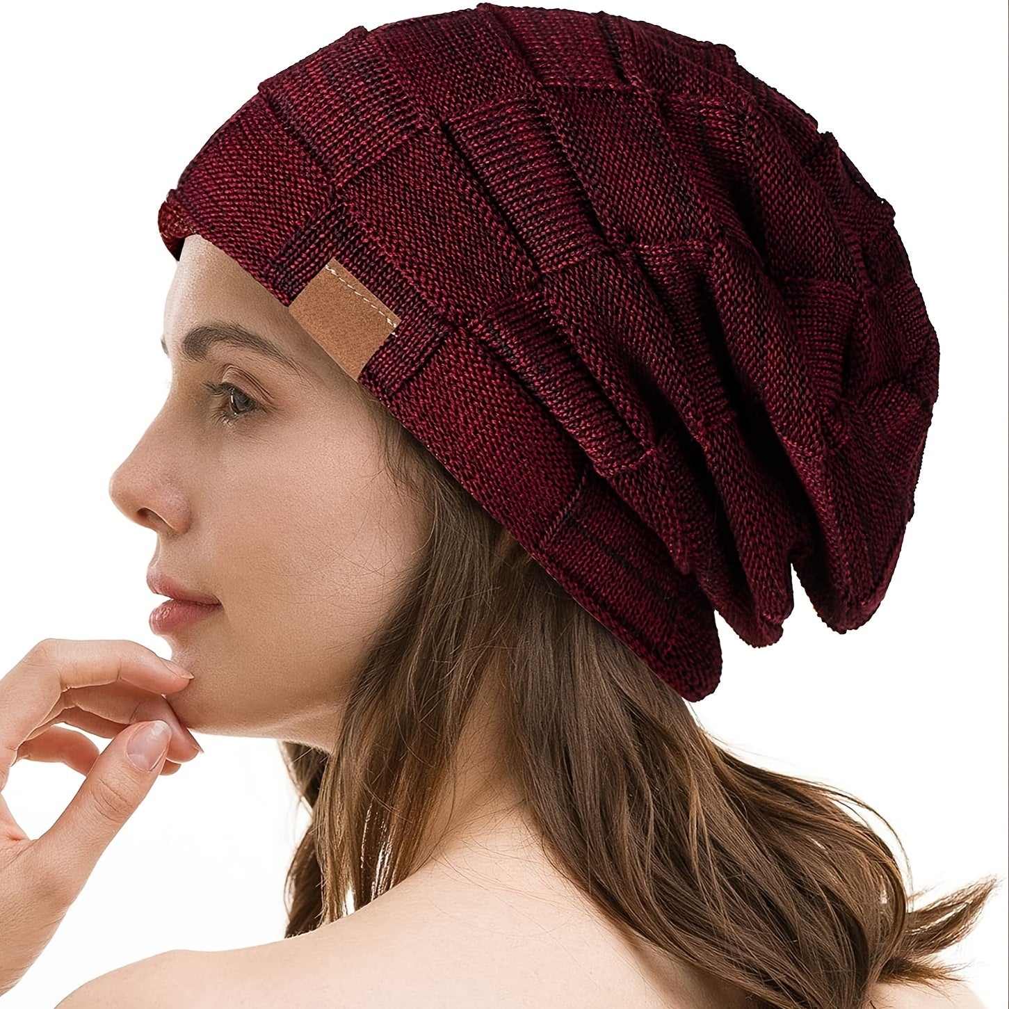 Winter Warm Knitted Slouchy Beanie