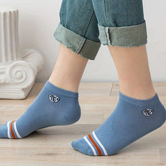 Men's Solid Striped Liner Anklet Socks - Soft & Breathable