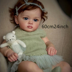 55 88 Cm Gel Body Simulative Reborn Doll Washable Hair Transplant