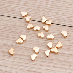 30Pcs Heart Beads for Necklace Bracelet Making