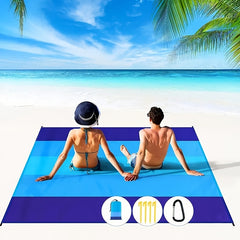 Portable Waterproof Beach Blanket Extra Large Beach Mat