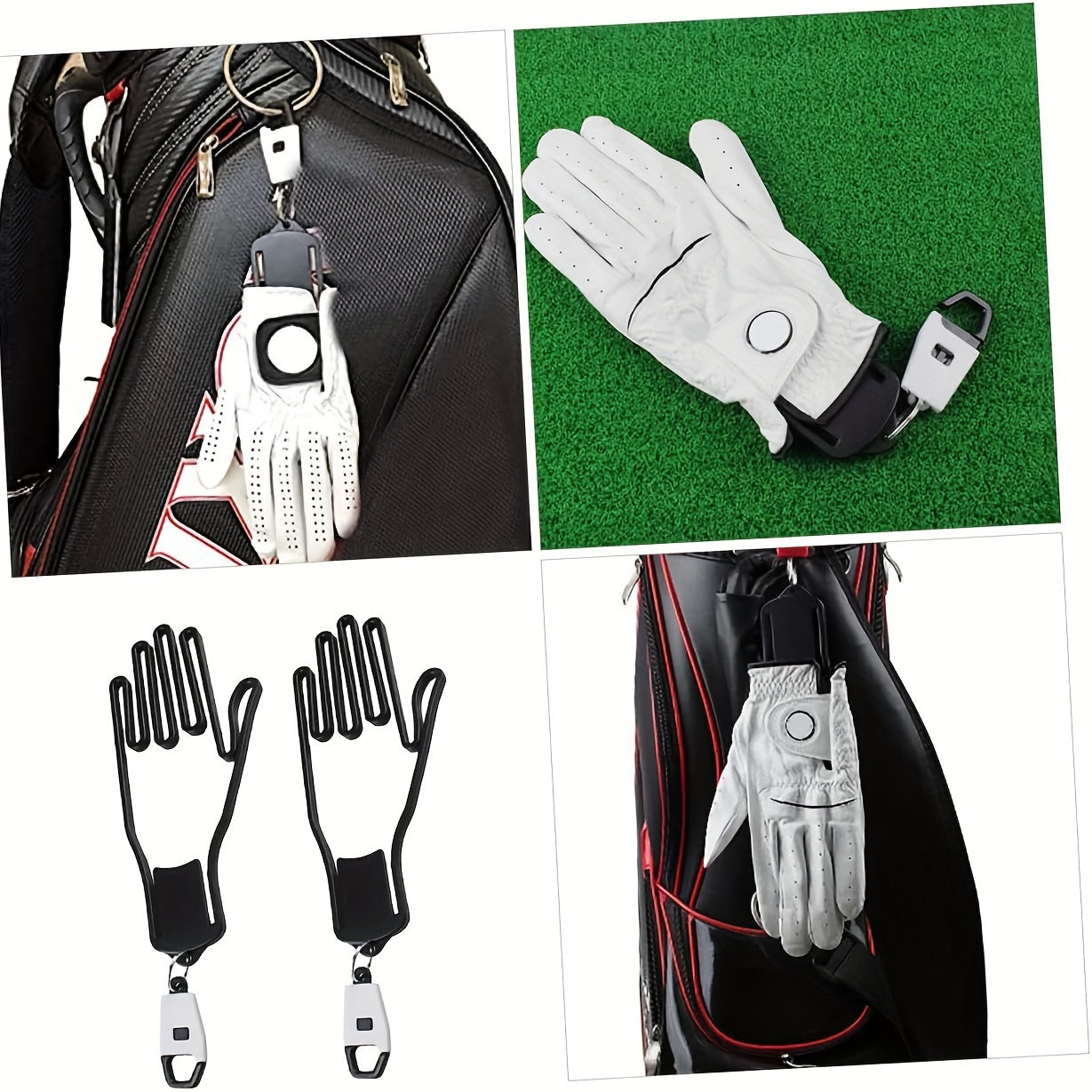 2pcs Golf Glove Holder Golfing Accessories Golfs Glove Rack Gloves Support