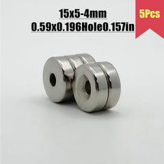 15x5mm Strong Neodymium Disc Magnet with Holes