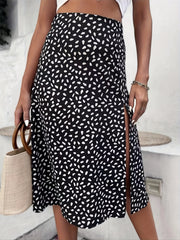 High Waist Split Skirt for Women's Casual Beach Wear