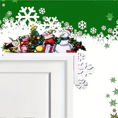 Christmas Wooden Door Frame Decorations Reindeer Santa Claus