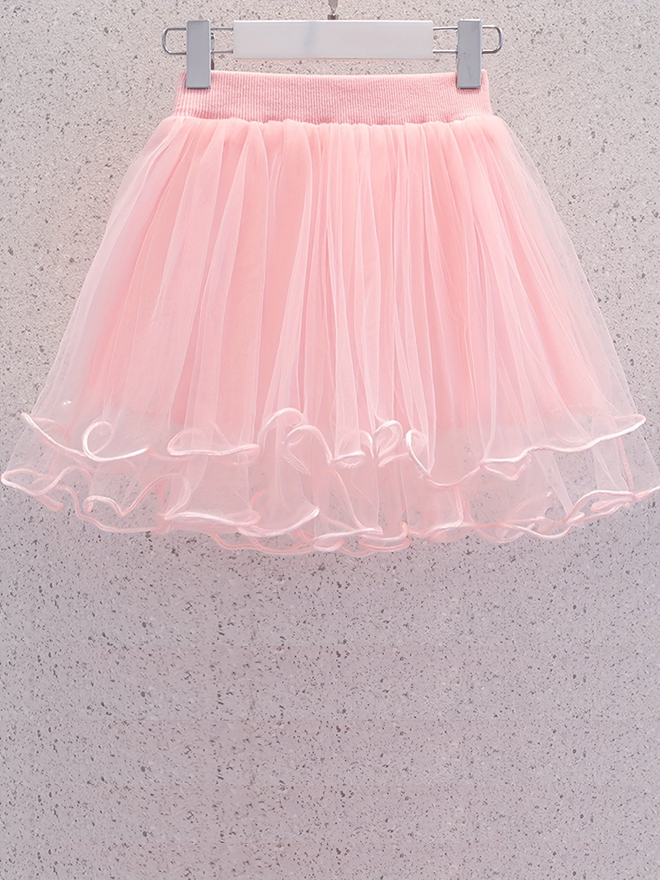 Girls Solid Tutu Skirt for Dance Performance Party