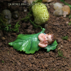 Flower Fairy Statue Micro landscape Ornaments Resin Succulent Plant Decor