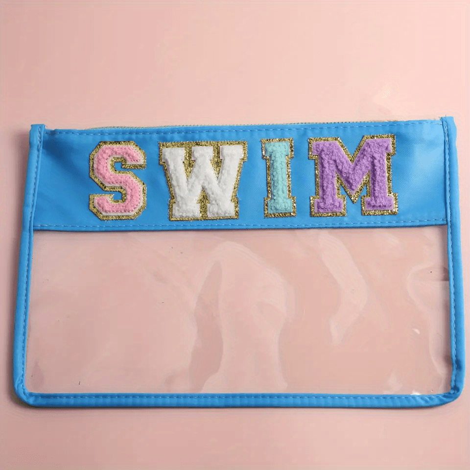 Waterproof PVC Zipper Toiletry Bag Transparent Makeup Organizer