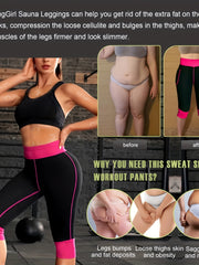 Neoprene Sauna Leggings Sweat Shorts with Phone Pockets