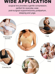 Post Surgery Breast Removal Daily Bra Front Closure Sports Yoga Bra