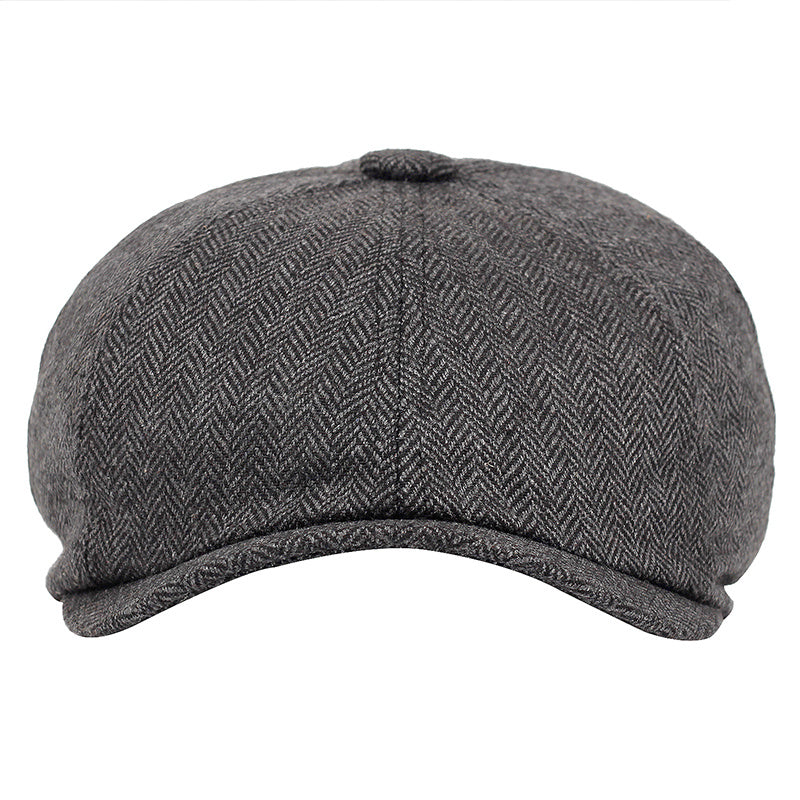 Men's Plaid Newsboy Hat - Stylish Cap for Every Day Wear