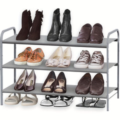 3 Tier Shoe Rack Storage Organizer Metal Tube Home Decor Gift Man Woman