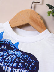 Baby Dinosaur Print T-shirt Long Sleeve Sweatshirt Top