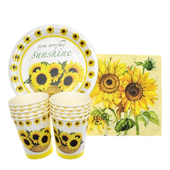 Sunflowers Party Supplies Tableware Balloons Decor