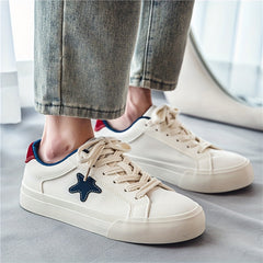 Men's Star Pattern Skate Shoes Non Slip Sneakers For Youth Men
