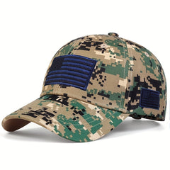 Camouflage Baseball Cap Army American Flag Embroidery Sun Hat