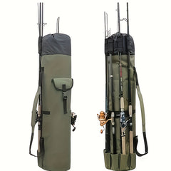 Waterproof Fishing Pole Bag With Rod Holder Organizer