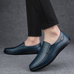 Men's Metal Decor Casual Loafers Comfortable Slip-on Shoes
