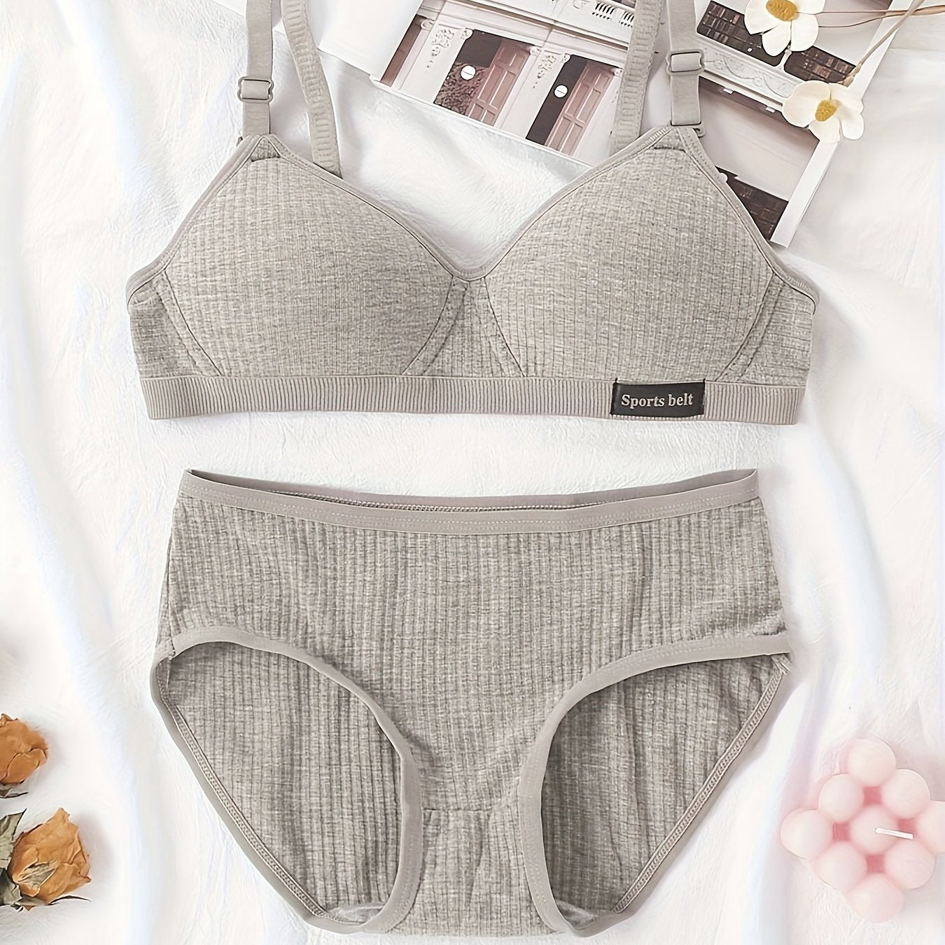 Youth SPORT Print Padded Bra Set