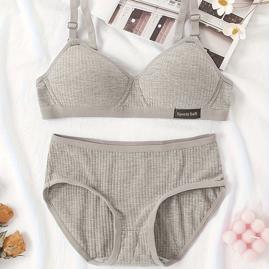 Youth SPORT Print Padded Bra Set