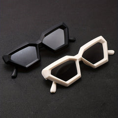 Men's Polygon Frame Couple Sunglasses Futuristic Sense