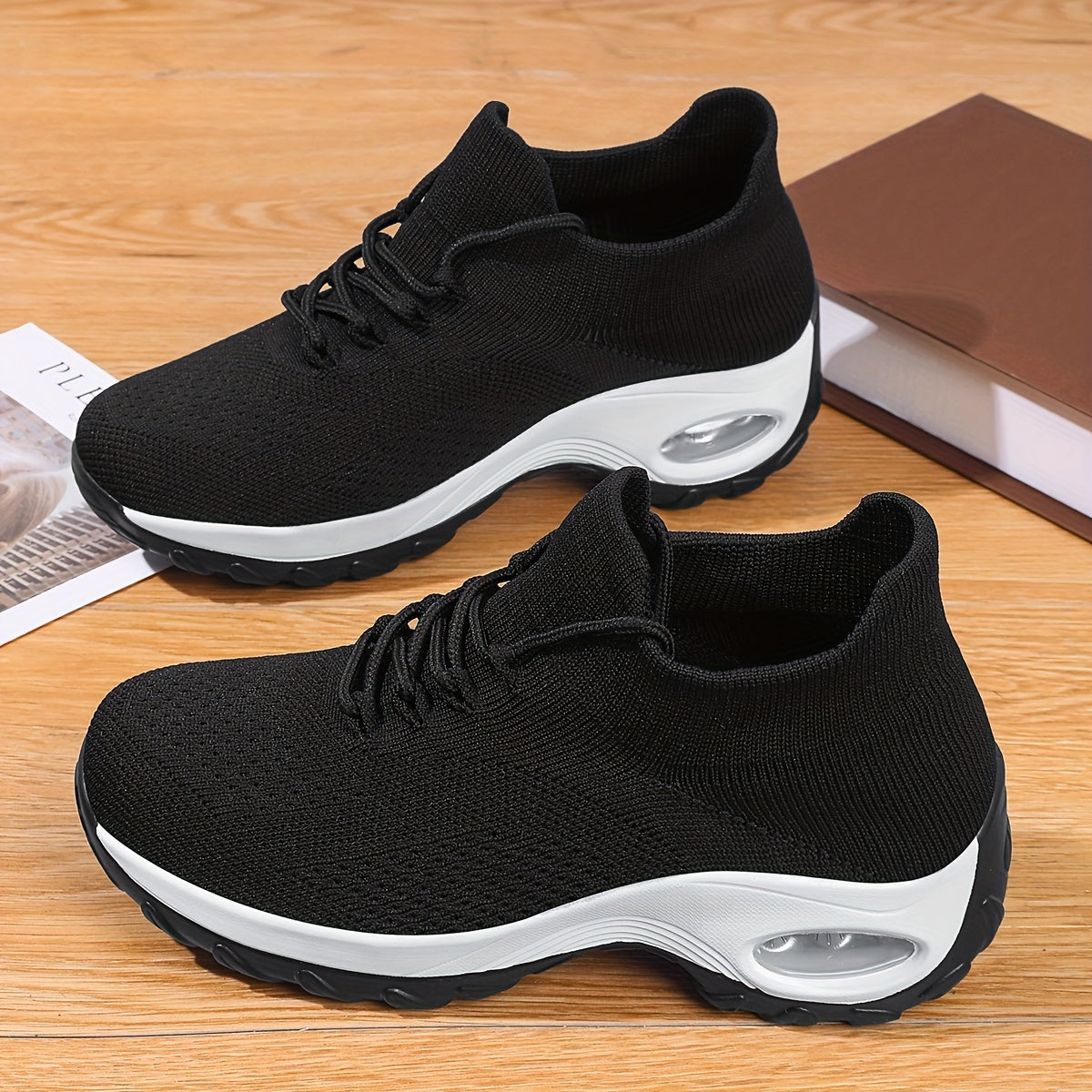 Women's Mesh Air Cushion Sports Shoes Lightweight Travel Walking Shoes