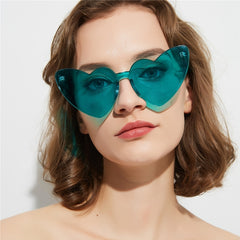 Heart Sunglasses Rimless Candy Party Glasses