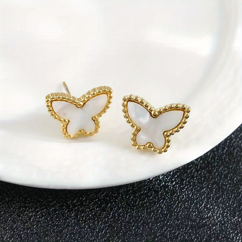 Colorful Butterfly Earrings Mini Stud Earrings For Girls