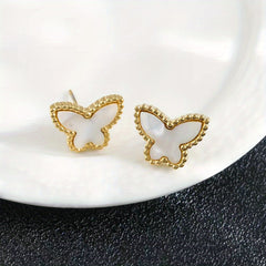 Colorful Butterfly Earrings Mini Stud Earrings For Girls