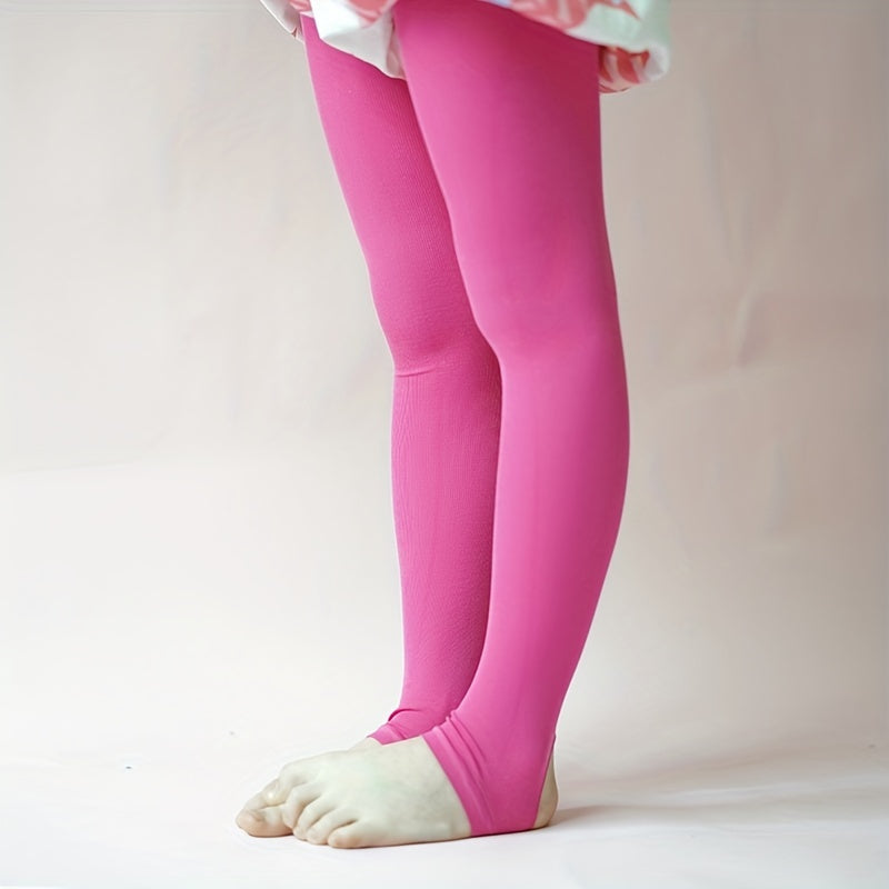 Girls Yoga Pantyhose Thin Elastic Leggings Tight