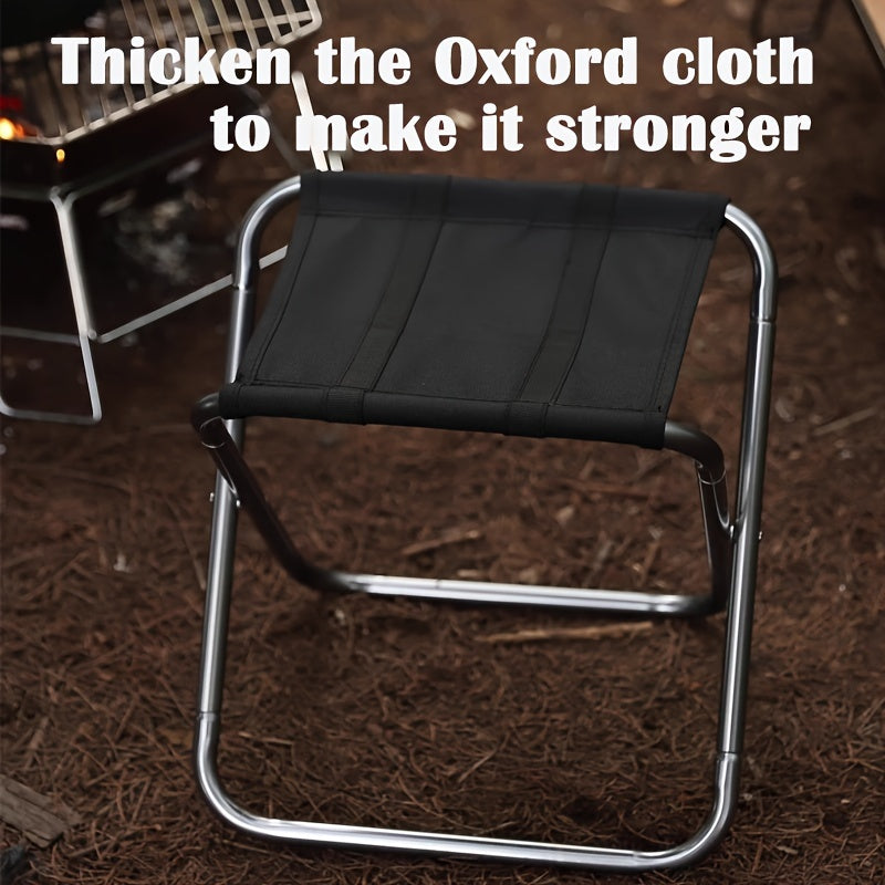Portable Folding Outdoor Stool Aluminum Fishing Stool Traveling Camping
