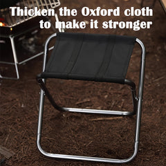 Portable Folding Outdoor Stool Aluminum Fishing Stool Traveling Camping