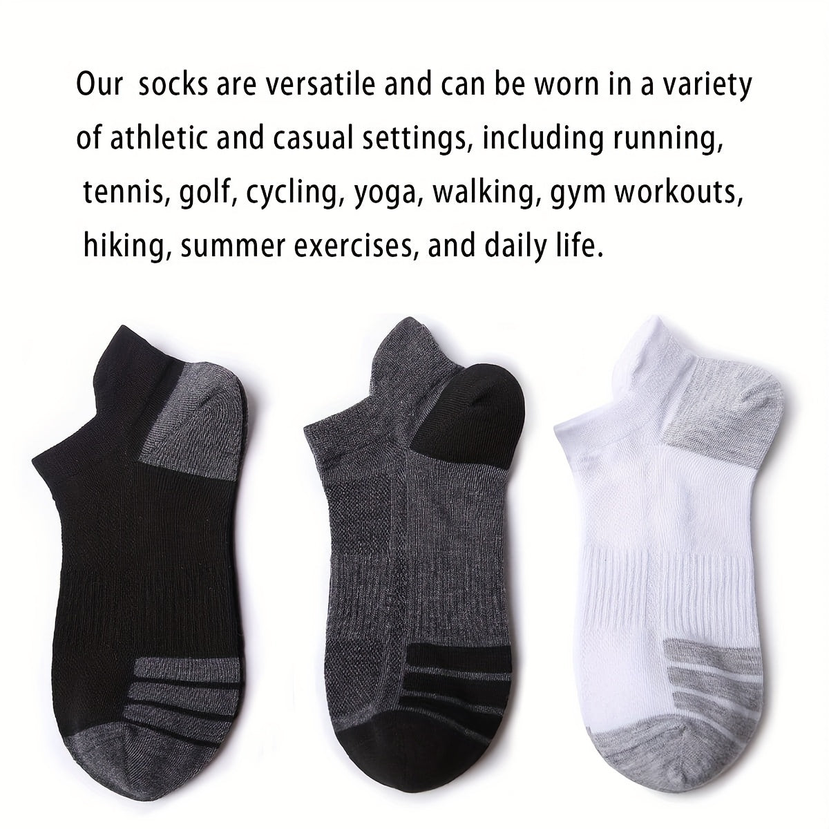 Men's Running Socks Low Cut Ankle Sports Socks