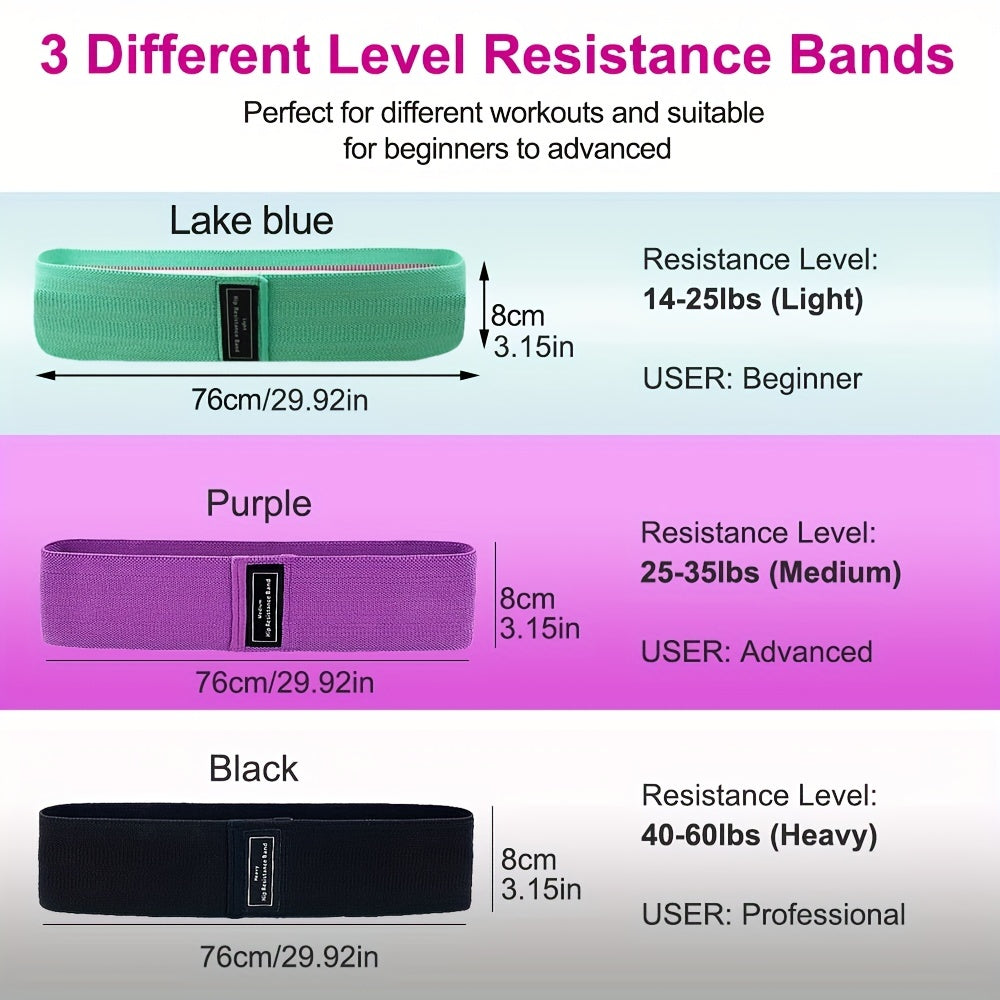 Polyester Squats Hip Training Circle Fitness Resistance Tension Cloth Belt