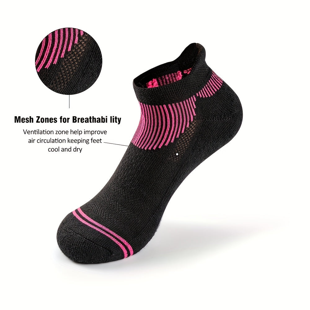 AceFine 6 Pairs Short Sports Socks Thick Low Cut Ankle Women's Stockings