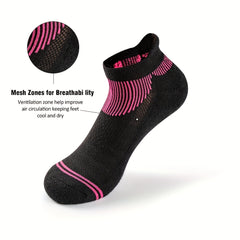 AceFine 6 Pairs Short Sports Socks Thick Low Cut Ankle Women's Stockings