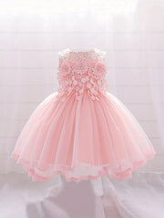 Floral Decors Girls Birthday Party Princess Dress